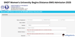 SNDT Distance Education CDOE Begins BMS Admission 2025